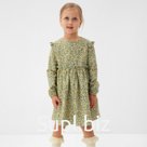 Платье для девочки MINAKU: Cotton collection, цвет фисташковый, рост 122 см