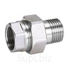 Американка AQUALINK, 2", внутренняя/наружная резьба, прямая, никелированная латунь