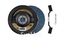 Диск шлифовальный лепестковый по нержавеющей стали RHODIUS LSZ F1 PROline. LSZ F1 125x22,23 80