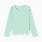 Лонгслив для девочки, цвет мята, рост 152 см