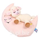 Игрушка мягкая интерактивная Lullabrites Зверюшки-баюшки «Овечка», ночник, музыкальная, светящаяся