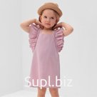 Платье для девочки MINAKU: Cotton Collection, розовое, рост 116 см