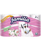 Туалетная бумага Familia Plus Spring Blossom двухслойная 8 рулонов 1/6