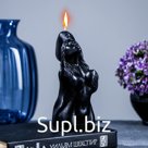 Фигурная свеча "Элизабет" черная 15см