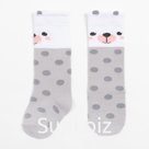 Гольфы Крошка Я «Медведь» 10-12 см, цвет серый