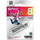 Память SiliconPower "Ultima II"   8GB, USB2.0 Flash Drive, Silver хром (металл.корпус)