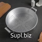 Дуршлаг алюминиевый, d=30 см, h=8.5 см, две ручки