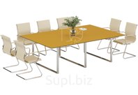 Стол для переговоров под заказ, 2400x1600х730 мм, мебель цвета желтый