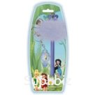 Ручка с брелком. Набор канцелярский DISNEY, ФЕИ, брелок-фонарик, ручка светящаяся с перьями, блистер с европодвес. FR-ATW007 Action!