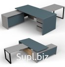 Office furniture on a metal frame