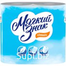 Туалетная бумага Мягкий знак Classic двухслойная 4 рулона 1/24