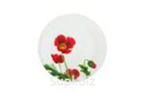 Тарелка десертная 18см Красные маки