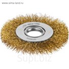 Щетка металлическая для УШМ MIRAX 35141-100, плоская, витая проволока 0.3 мм, d=100 мм