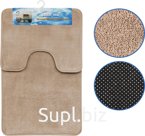 Bath and toilet mats Soft Size: 50x80cm, 50x40cm Color: beige