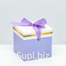 Коробка Самосборная фиолетовая 10х10х10 см