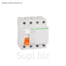 УЗО Schneider Electric серия Домовой ВД63,  4п, 63 А, 100 мА