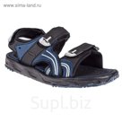 Сандалии детские, цвет чёрный/синий, размер 41