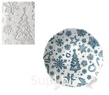 Dish from the X-Mas Collection, 22.5 x 2.2 cm, glass