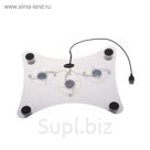 Охлаждающая подставка для ноутбука усиленная, 3 кулера. 30х23 см