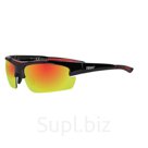Солнцезащитные очки ZIPPO спортивные, унисекс, чёрные, оправа из поликарбоната