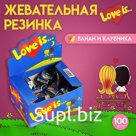 Жевательная резинка Love is «Банан и клубника», 4.2 г