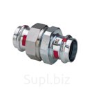 Viega Муфта разборная пресс 15 с плоской прокладкой оцинк.