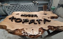 Вывеска из дерева