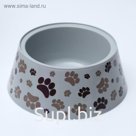 Миска "Чапа" 0,7л, серый