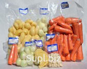 Прозрачные вакуумные пакеты применяются в качестве упаковки для мясных и рыбных деликатесов, молочных продуктов, свежих фруктов и овощей, салатов и полуфабрика…