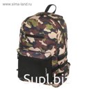 Рюкзак TIGER FAMILY (ТАЙГЕР), молодежный, сити0формат, камуфляж, 45х29х14 см, TDMU0006A