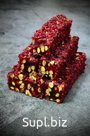 Лукум гранатовый с орехами микс в обсыпке барбарис