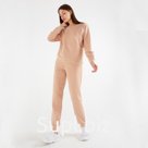Костюм женский (свитшот, брюки) MINAKU: Casual Collection цвет бежевый, размер 46