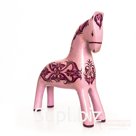 A horse in pink tones
