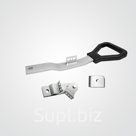 Комплект фурнитуры с ручкой Дельта с планкой, диаметр 27