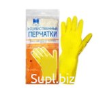 Перчатки хозяйственные латексные с хлопковым напылением S, L, M, XL (55 гр.)