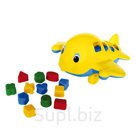 ИГРУШКА САМОЛЕТ "КИТ" С ЛОГИЧЕСКИМИ ФИГУРАМИ в кор.8шт