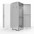 Шкаф напольный 19" серии Standart 22U 600х1000мм, передняя дверь стекло, задняя дверь металл, RAL 7035 (состоит из 3 частей) REXANT