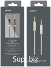 Аудио-кабель Pero MC-01 2x3.5 JACK 3м Black