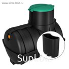 Септик "Росток" Коттеджный Плюс, 1150 л/сутки, 203х144х236 см, 3000 л, с насосным отсеком