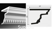 Карниз kx009 87х87 экополимер