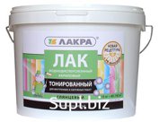 Лак в/д тонированный рябина 2,5 кг Лакра