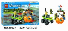 Конструктор BELA 10637 Urban Исследователи Вулканов 107 дет. в кор. 22х17х4.5см
