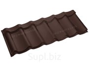 Металлочерепица Супер Классик 0,45 мм шоколадно-коричневый матовая