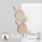 Серьги «Несогласие» цвет золото