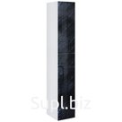 Подвесной шкаф-пенал Marka One Lacio 30П R Black stone (У73170) с одним выдвижным ящиком и двумя распашными дверцами сочетает комфорт использования и отличител…