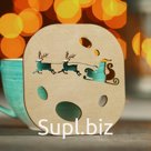 Подставка под горячее Доляна «Новогодняя ночь», 9×9 см