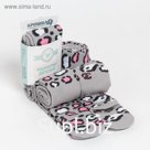 Колготки Крошка Я «Гепард», цвет серый, рост 74-80 см