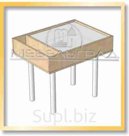 Стол песочный белая подсветка (круглые ноги) Артикул: СП24