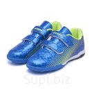 Бутсы футбольные Atemi SBA-006 TURF KIDS, синий/ярко-салатовый, размер 35