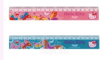 Линейка ACTION! Hello Kitty  пластиковая, с рисунком, 20см, пакет c е/п, 2 диз.
